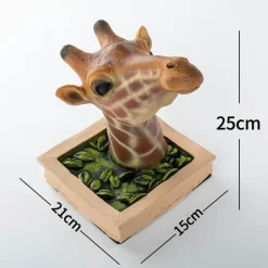 3D-Giraffe-Wandkunst – einzigartiger Wohndekor-Akzent