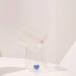 3D-Herzbecher – Buntes Glasgeschenk für Mädchen