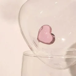 3D-Herzbecher – Buntes Glasgeschenk für Mädchen