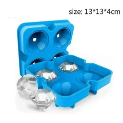 Diamant-Eiswürfelform-Tablett - Elegantes Getränketablett aus Silikon