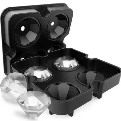 Diamant-Eiswürfelform-Tablett - Elegantes Getränketablett aus Silikon