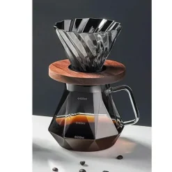 Diamond Glass Kaffeekaraffe - Wiederverwendbarer Filterbecher