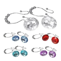 Diamond Shower Curtain Hooks - Decorative Bathroom Accessories