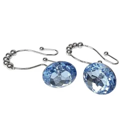 Diamond Shower Curtain Hooks - Decorative Bathroom Accessories