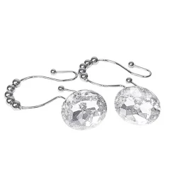 Diamond Shower Curtain Hooks - Decorative Bathroom Accessories