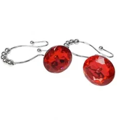Diamond Shower Curtain Hooks - Decorative Bathroom Accessories