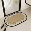 Diatom Bath Mat - Absorbent Oval Bathroom Rug