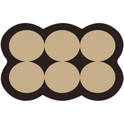 Diatom Bath Mat - Colorful Circle Design