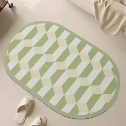 Diatom Bath Mat - Geometric Pattern Bathroom Mat
