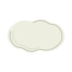 Diatom Bath Mat - Solid Color Cloud Design