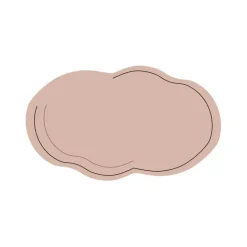 Diatom Bath Mat - Solid Color Cloud Design