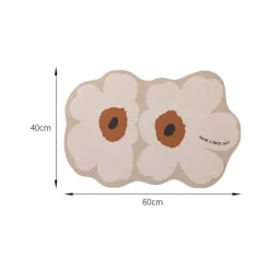 Diatom Flower Bath Mat - Absorbent Bathroom Rug