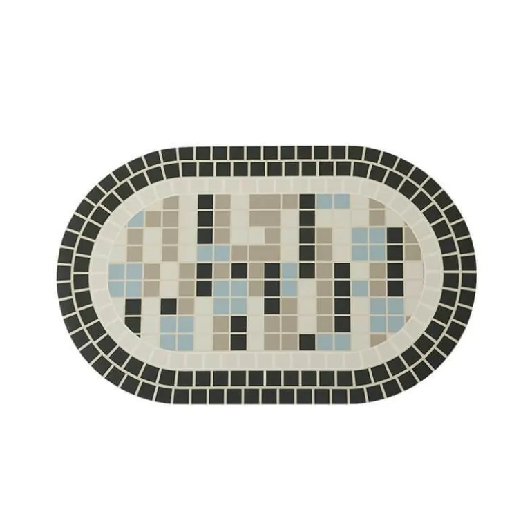 Diatomaceous Earth Bath Mat - Absorbent Home Spa Mosaic Design