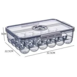 Dicke, durchsichtige Kühlschrank-Organizerbox – transparenter Aufbewahrungsbehälter