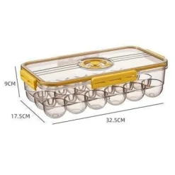 Dicke, durchsichtige Kühlschrank-Organizerbox – transparenter Aufbewahrungsbehälter