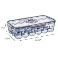 Dicke, durchsichtige Kühlschrank-Organizerbox – transparenter Aufbewahrungsbehälter