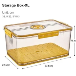 Dicke, durchsichtige Kühlschrank-Organizerbox – transparenter Aufbewahrungsbehälter