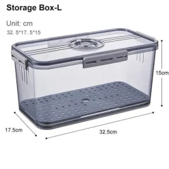 Dicke, durchsichtige Kühlschrank-Organizerbox – transparenter Aufbewahrungsbehälter