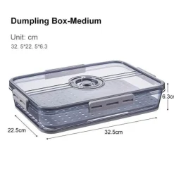 Dicke, durchsichtige Kühlschrank-Organizerbox – transparenter Aufbewahrungsbehälter