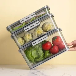 Dicke, durchsichtige Kühlschrank-Organizerbox – transparenter Aufbewahrungsbehälter