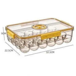 Dicke, durchsichtige Kühlschrank-Organizerbox – transparenter Aufbewahrungsbehälter