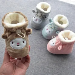 Dicke, warme Baby-Hausschuhe aus Baumwolle - Happy Baby Footwear