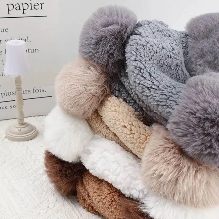 Dickes Wintermütze- und Schal-Set – warme, kuschelige Accessoires
