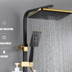 Digital Rainfall Shower System - Hydro Lux LED Shower Set