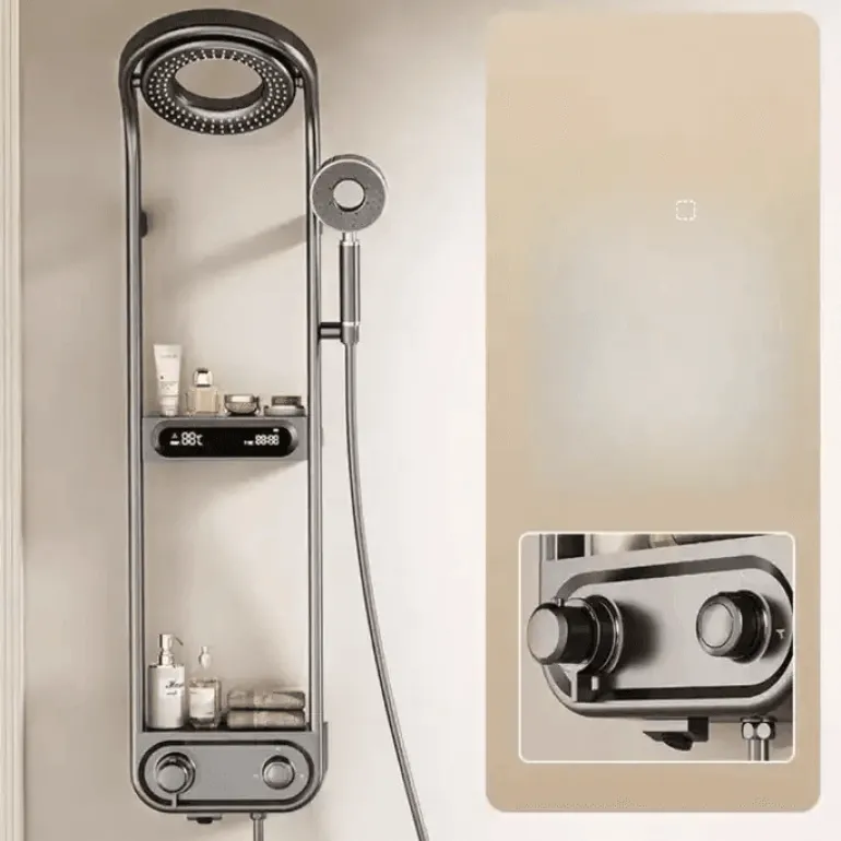 Digital Rainfall Shower Set - Elegant Spa Experience