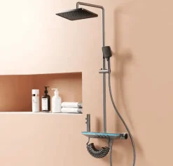 Digital Thermostatic Rainfall Shower Set - High-Pressure Luxury System