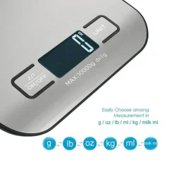 Digitale Küchenwaage aus Edelstahl, präzise und vielseitige Messung