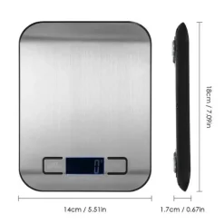 Digitale Küchenwaage aus Edelstahl, präzise und vielseitige Messung