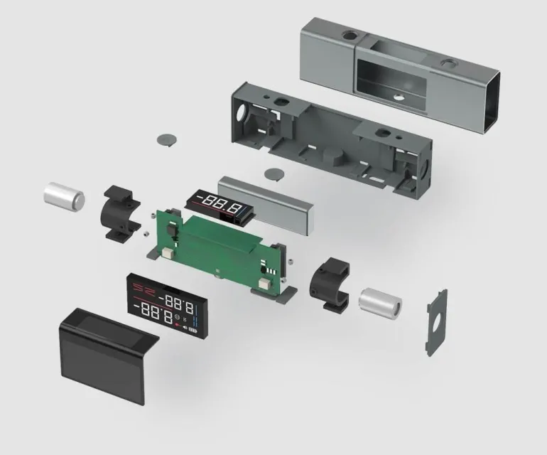 Digitale Laserwasserwaage – 2-in-1-Messgerät