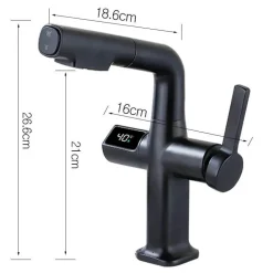 Digitaler Badezimmerhahn aus Messing – Elegantes Aqua View Design