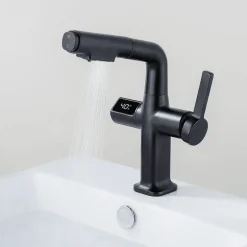 Digitaler Badezimmerhahn aus Messing – Elegantes Aqua View Design