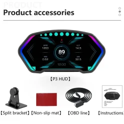 Digitaler Tachometer mit Head-Up-Display fürs Auto – Crystal Speed ​​Monitoring Device