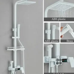Digitales Thermostat-Duschset – Stilvolles Druckduschsystem