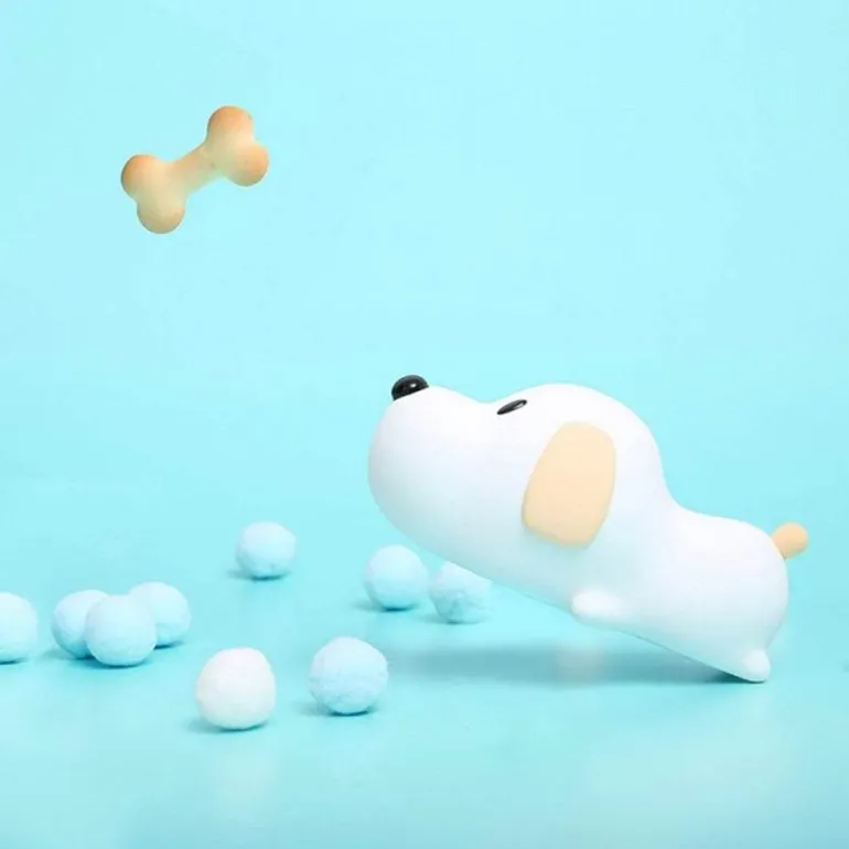 Dimmable LED Dog Night Light - Pet Friendly Soft Glow