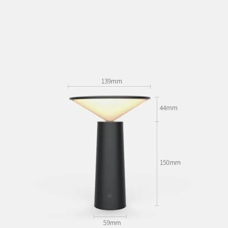 Dimmable Touch LED Desk Lamp - Rechargeable 3-Mode Reading Light