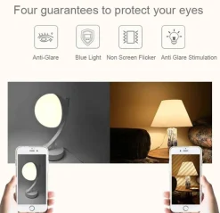 Dimmbare LED-Schreibtischlampe – Elegante, intelligente Sprachsteuerung