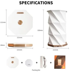 Dimmbare Papierlaterne – Origami Glow Design