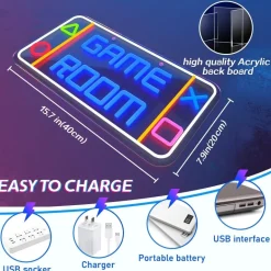 Dimmbares LED-Neonschild - Spielzimmer-Dekorlicht