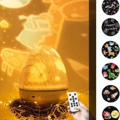 Dinosaurier-Ei-Nachtlicht - Projektionslampe fürs Kinderzimmer