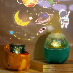 Dinosaurier-Nachtlichtprojektor – Bunte Schlaflampe mit Dino-Motiv für Kinder für eine zauberhafte Schlafenszeit