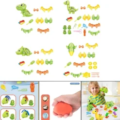 Dinosaurier-Ton-Modellierset - Pädagogisches Kreativspielzeug