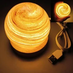 3D-Kristallplaneten-Nachtlampe – LED-Atmosphärenleuchte