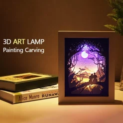 3D-LED-Nachtlampe – Kreatives Papierbox-Design