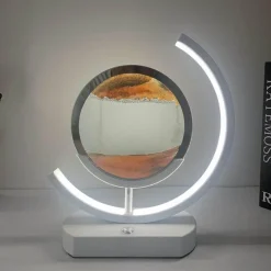 3D-LED-Sandkunstlampe – fließendes Licht, Heimdekoration