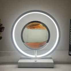 3D-LED-Sandkunstlampe – fließendes Licht, Heimdekoration