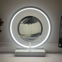 3D-LED-Sandkunstlampe – fließendes Licht, Heimdekoration